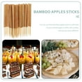 thumbnail image 4 of 60 Pcs Candy Apples Sticks Bamboo Chocolate Sticks Glitter Bamboo Sticks Caramel Apples Sticks, 4 of 6