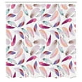 thumbnail image 3 of Ambesonne Romantic Shower Curtain, Wing Feathers Wing Art, 69"Wx70"L, Pink Purple, 3 of 5
