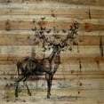 thumbnail image 3 of "Butterfly Antlers" Painting Print on Natural Pine Wood, 3 of 5