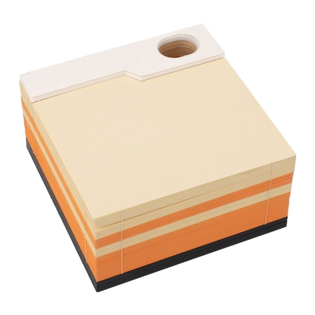 Bloc de notas 3D Bloc de notas decorativo de escultura de papel 3D con forma de pirámide para aula para bricolaje ANGGREK Otros