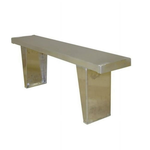 Prairie View BENCH6 6 ft. Aluminum Single Plank Bench Seat- 17.4 x 9.5 x 72 in.