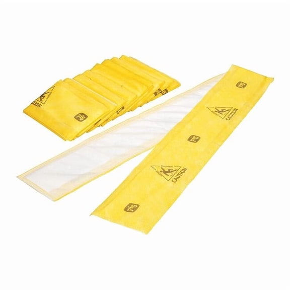 Sorbent Strip, 13 gal, 5 in x 60 in, Universal, Yellow, 10 PK WTR001