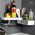 thumbnail image 3 of Shower Shelf Rotating Shelf Toilet Accessories Punch-free Triangular Shower Shelf, 3 of 10
