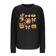 thumbnail image 4 of Craaazy Thanksgiving Shirts For Women Long Sleeve Pullover Crewneck Tops Loose Graphic Turkey Pumpkin Graphic Sweatshirts Gifts For Women, 4 of 4