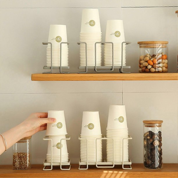 Desktop Disposable Cup Holder Multi-Purpose Desktop Organizer for Home School Office Desktop