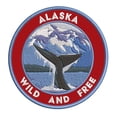 thumbnail image 1 of Wild And Free! Alaska 3.5 Inch Iron Or Sew On Embroidered Fabric Badge Patch Seek Adventure, National Park Iconic Series, 1 of 2