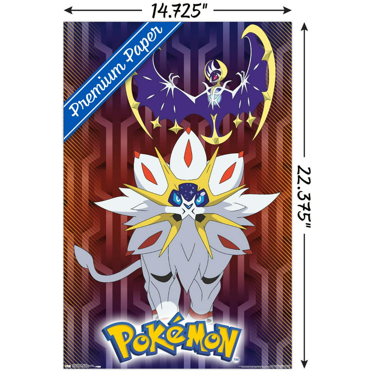Pokémon - Alola Legendary Wall Poster, 22.375 x 34, Framed 