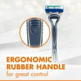 thumbnail image 4 of Gillette Sensor5 Men's Disposable Manual Razor, 2 Count, Silver and Blue, 4 of 8