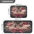 thumbnail image 3 of 2-Piece Kitchen Rugs Set Non-Slip Mats Carpet Floor for Kitchen, Bathroom (19.7"x27.6" & 19.7"x47.2") Beautiful and Detailed Deer, 3 of 7