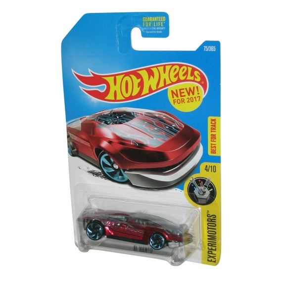 Hot Wheels Experimotors El Viento (2015) Mattel Red Toy Car #75/365