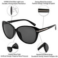 thumbnail image 2 of WEMOOTANTS Vintage Reading Sunglasses 1.0 for Women Black Full Sun Readers 1.00 1.25 1.50 1.75 2.00 2.25 2.50 2.75 3.00 3.50 4.00, 2 of 7