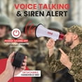 thumbnail image 2 of Megaphone Pyle, 40 W, sonido nítido profesional, alcance de 1000 pies, 2 of 7