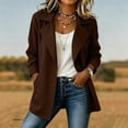 thumbnail image 5 of Jackets for Women Solid Color Spring Autumn Casual Button Down Long Sleeved Windbreaker Coat Fall Winter Track Jackets with Pockets 2026 Fall Coat Tops, 5 of 7