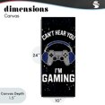 thumbnail image 4 of Stupell Industries Contemporary Can't Hear You Gaming Canvas Art, 10 x 24, by Kim Allen, 4 of 8