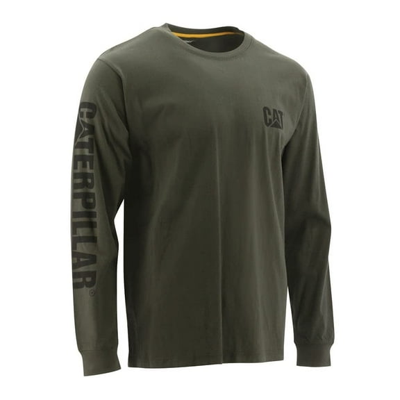 Caterpillar Men's Trademark Banner Long Sleeve T-Shirt