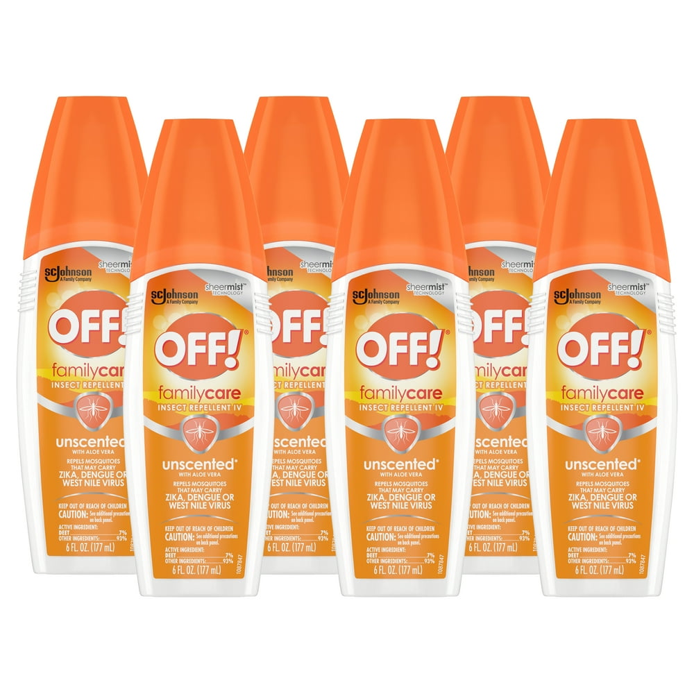 OFF! FamilyCare Insect Repellent IV, Unscented, 6 oz Pack 6