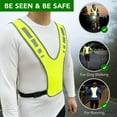 thumbnail image 2 of MaximalPower Reflective Vest for Walking at Night - Adjustable Reflective Safety Gear for Men, Women, Kids - Reflective Belt Sash for Running, Walking, and Biking (Large), 2 of 9