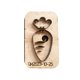 thumbnail image 1 of Troquel de corte de cuero de zanahoria, artesanía de cuero hecha a mano para mujer y hombre, modelo de corte de cuero hecho a mano, plantilla de, 1 of 9