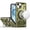 Midnight Green, variant on For iPhone 15 Case Magnetic Circle Metal Stand Shockproof + 2 Tempered Glass