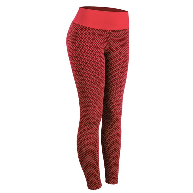 Minnieouse Mallas de rejilla, pantalones de Yoga para mujer, mallas de cintura alta sin costuras, transpirables, para gimnasio, ropa de realce, pantalones Pijama Gran rojo S Minnieouse AP001815-09