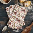 thumbnail image 6 of Christmas Kitchen Towels Set of 2, Water Absorbent Dish Towel, Elk Xmas Tree Wreath Balls Bell Decorative Hand Towels - Quick Drying Cloth for Cooking Baking, 18x28 Inch, 6 of 8