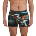 thumbnail image 1 of Balery Futuristic Robot Hummingbird Calzoncillos bóxer para hombre, ropa interior de algodón suave y transpirable con cinturilla de nailon-XX-Large, 1 of 5
