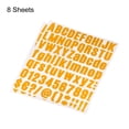 thumbnail image 3 of Uxcell 1 inch Self Adhesive Waterproof Vinyl Letter Number Sticker Set, 8 Sheet Orange, 3 of 6