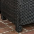 thumbnail image 5 of Raleigh Outdoor Wicker 4 Piece 4 Seater Conversation Set, Dark Brown and Beige, 5 of 8