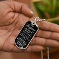thumbnail image 5 of To My Boyfriend Dog Tag with Military Ball Chain - Graphic Military Dog Tag Necklace (Optional Personalized Engraving), 5 of 5
