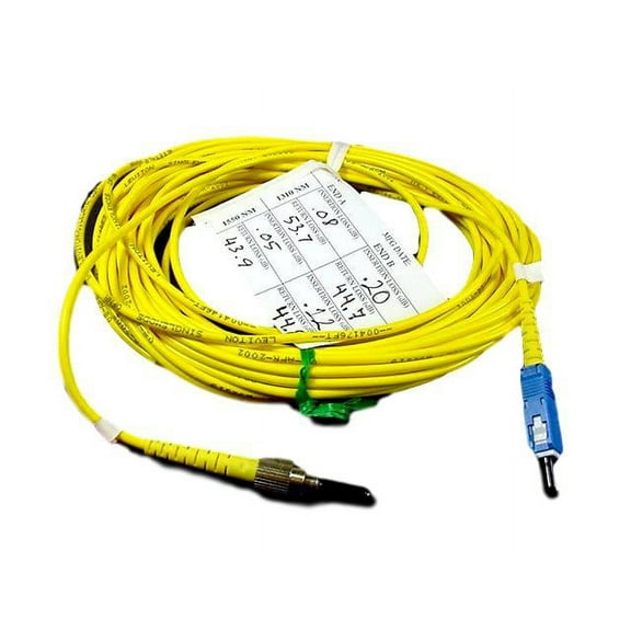 10M Leviton Fiber Optic Singlemode Simplex Patch Cable Cord SC FC SPC SPSCF-S10
