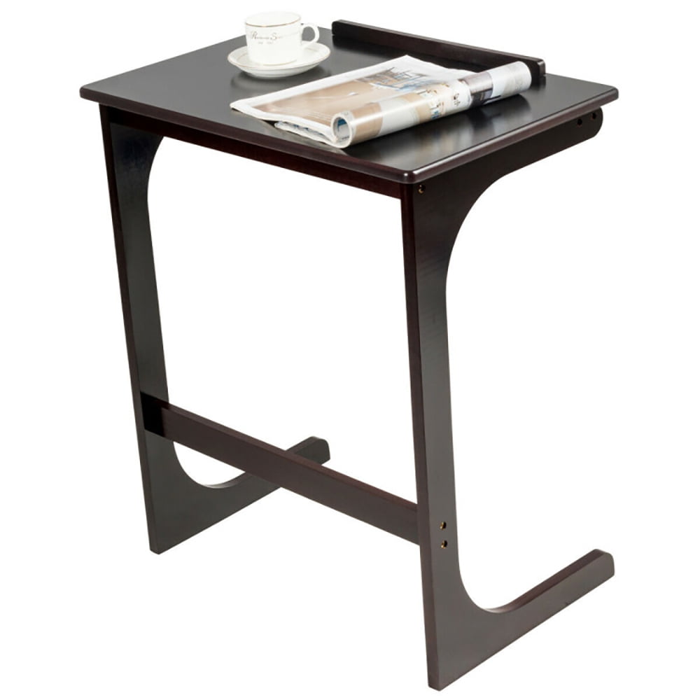 Finihen Adjustable End Table, Adjustable C-Shape Couch End Table wth Tilting Top, Sofa Side Table, Bed Side Table, for Living Room, Bedroom, Brown Finihen Adjustable End Table, Adjustable C-Shape Couch End Table wth Tilting Top, Sofa Side Table, Bed Side Table, for Living Room, Bedroom, Brown
