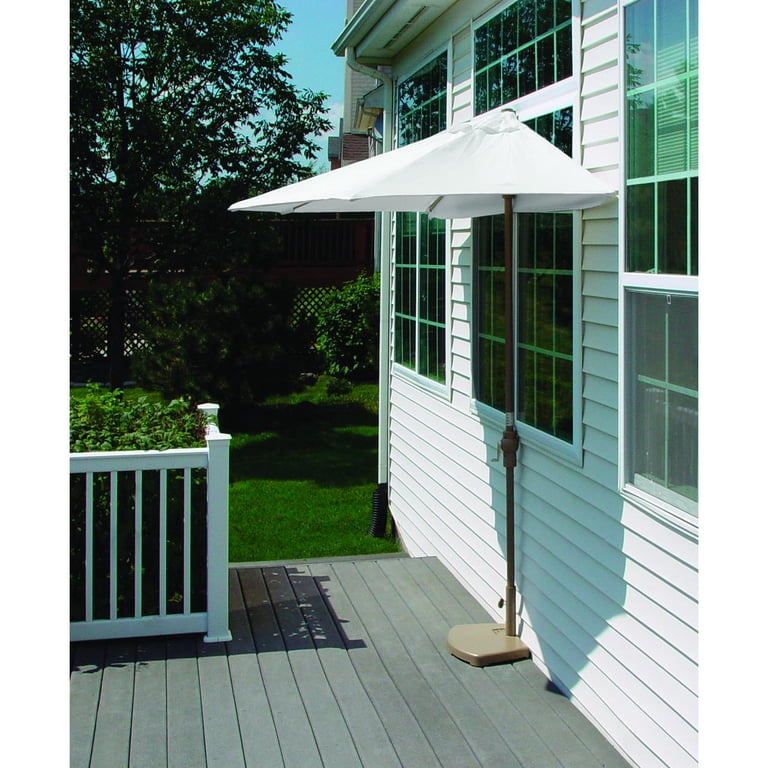 house mounted patio umbrella Beefy Adjustable Stand: Heavy-Duty Steel making it a hassle Mondawe 13-ft Cantilever Patio Umbrella