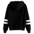 thumbnail image 3 of Tisuna Halloween Hoodie For Women Cozy Pumpkin Print Hooded Tops Ladies Long Sleeve Halloween Daily Fall Hoody Size L, 3 of 3