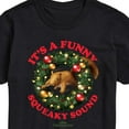 thumbnail image 3 of National Lampoon's Christmas Vacation - It's A Funny Squeaky Sound - Men's Short Sleeve Graphic T-Shirt, 3 of 5