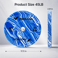 thumbnail image 2 of MERACH 90lbs Rubber Coated Olympic Weight Plates, 2-Inch Barbell Plates for Home Gym, Pair, Blue, 2 of 10