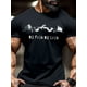 thumbnail image 1 of Men's Muscle Man Lifting Iron Printed Pattern Shoulder T-shirt, 1 of 5
