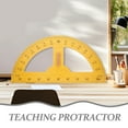 thumbnail image 4 of Angle Measurer Protractor Wooden Yellow 1 Piece Teaching Tool, 4 of 6