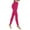 Hot Pink, variant on BLVB Womens High Waist Yoga Pants Cutout Ripped Gym Tights Stretch Workout Running Yoga Skinny Leggings