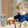 thumbnail image 2 of Benefree Set of 5 Owl Family Nesting Dolls Forest Animals Nesting Dolls Matryoshka Russian Doll Figurines Kids Stacking Dolls for Father's Day Christmas Birthday Owl Lover Home Decoration, 2 of 7