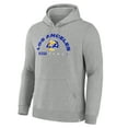 thumbnail image 4 of Men's Fanatics Heather Gray Los Angeles Rams Delay of Game Legacy Pullover Hoodie, 4 of 5