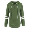 thumbnail image 3 of Vedolay Womens Long Sleeve Shirt Womens Long Sleeve Crop Hoodies Loose Pullover Hooded Sweatshirts,Green XL, 3 of 4