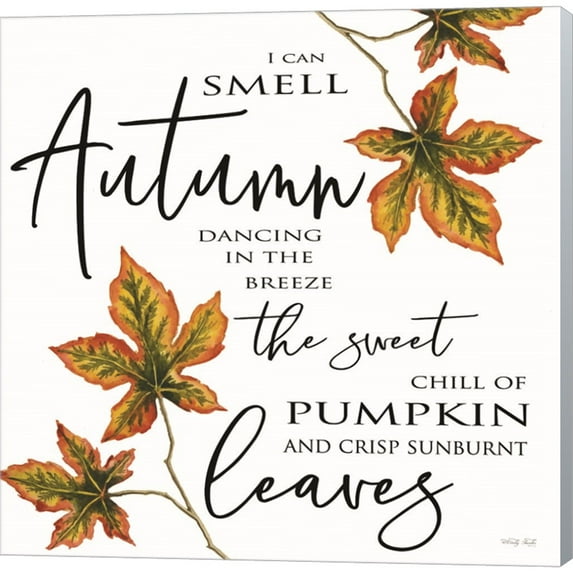 Great Art Now Sunburnt Leaves by Cindy Jacobs, Canvas Wall Art, 12W x 12H