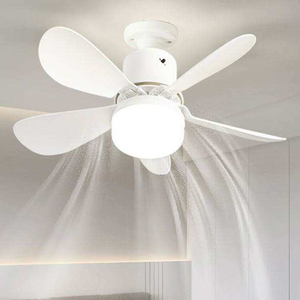 Ventilador de techo de 30 W, lámpara LED, lámpara de 3 velocidades, ventilador de techo, ventilador de techo de perfil bajo