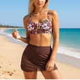 thumbnail image 5 of Womens Bikini Two Piece Swimsuit Reversible Print Top Bottom High Waisted Swimwear Tummy Control Bathing Suit Beach Vacation, 5 of 5