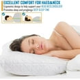 thumbnail image 4 of Shredded Memory Foam Pillows for Sleeping,Bed Pillows King Size Set of 2 Pack Cooling Adjustable,Good for Side and Back Sleeper with Washable Removable Cover White King (Pack of 2), 4 of 5