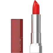 Maybelline Color Sensational The Creams, Cream Finish Lipstick Makeup, On Fire Red, 0.15 oz.