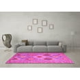 thumbnail image 3 of Ahgly Company Indoor Round Southwestern Pink Country Area Rugs, 4' Round, 3 of 4
