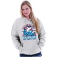 thumbnail image 4 of Retro Smurf University Graduate Hoodie Sweatshirt Women Men Brisco Brands S, 4 of 6