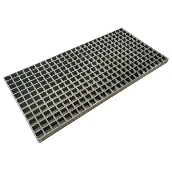 3.3ft*1.6ft Gray Fiberglass FRP Grating Rectangular Mesh Floor Grating for Floors Outdoor Drain Cover