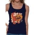 thumbnail image 1 of Awkward Styles Halloween Sleeveless Shirt Pumpkin Dinosaur Tank Top for Women, 1 of 4